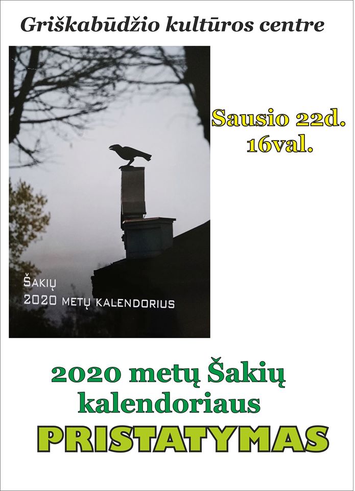 Šakių 2020metų kalendoriaus pristatymas